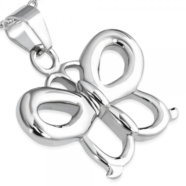 Pandant otel inox cu fluturas [1]