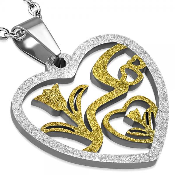 Pandant otel inox cu inimioare si lalele [1]