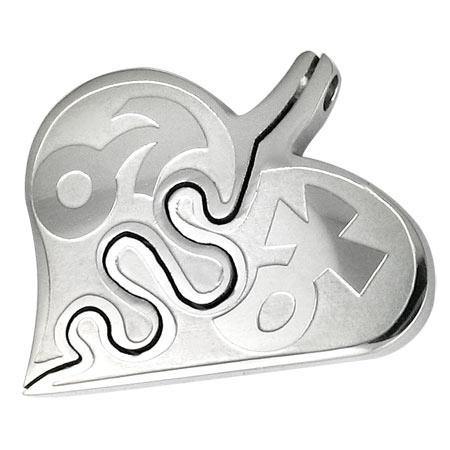 Pandant otel inox in forma de inimioara [1]