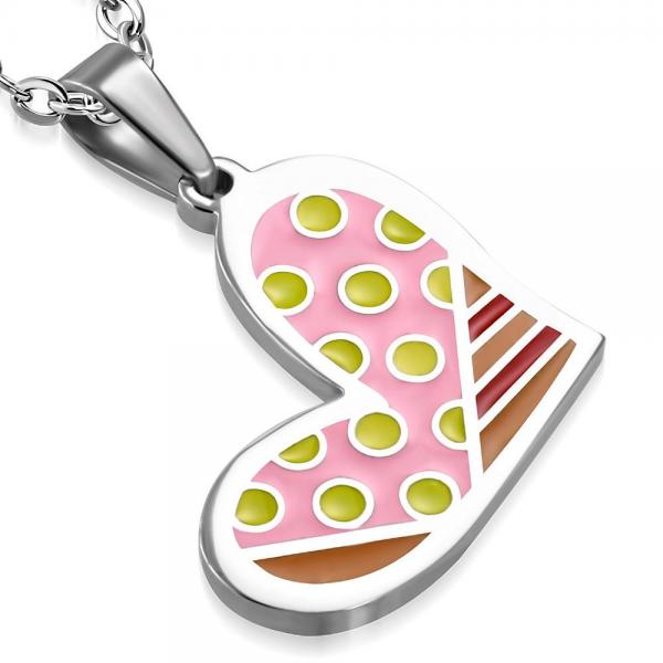 Pandant otel inox inimioara [1]