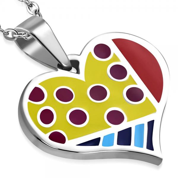 Pandant otel inox inimioara [1]