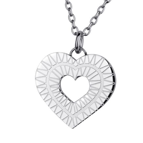 Pandant otel inox inimioara stilizata [1]