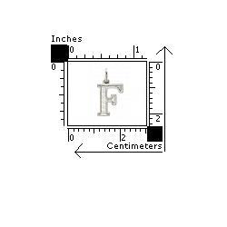 Pandantiv argint 925 cu litera F38 [2]