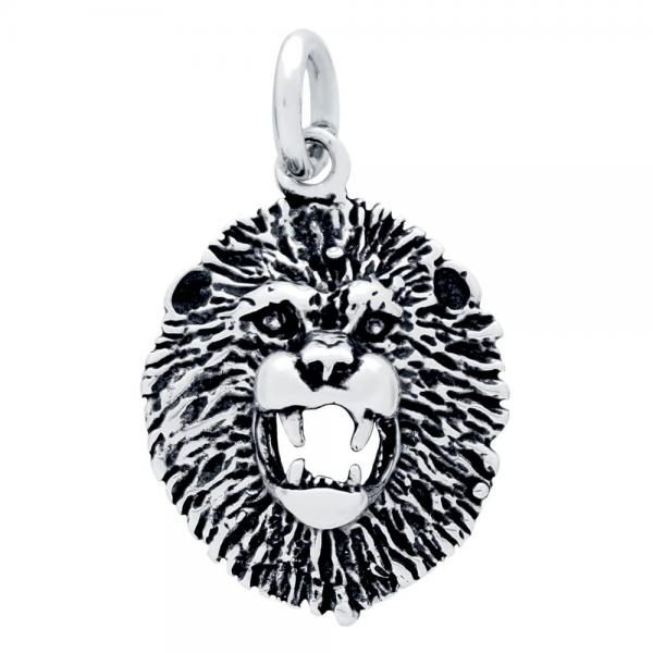 Pandantiv argint 925 in forma de cap de leu [2]