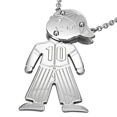 Pandantiv otel inox in forma de baietel [2]