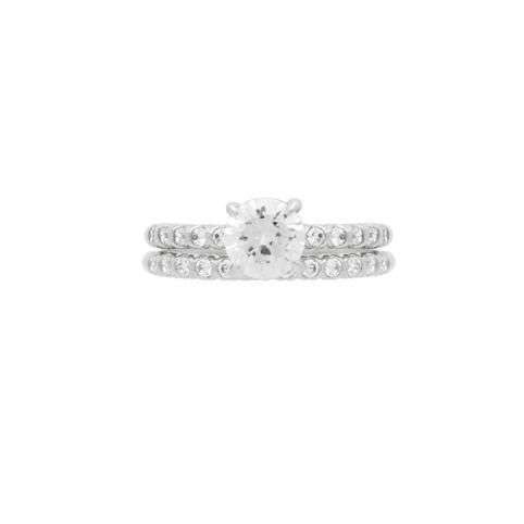 Set inele argint 925 rodiat cu zirconii [2]
