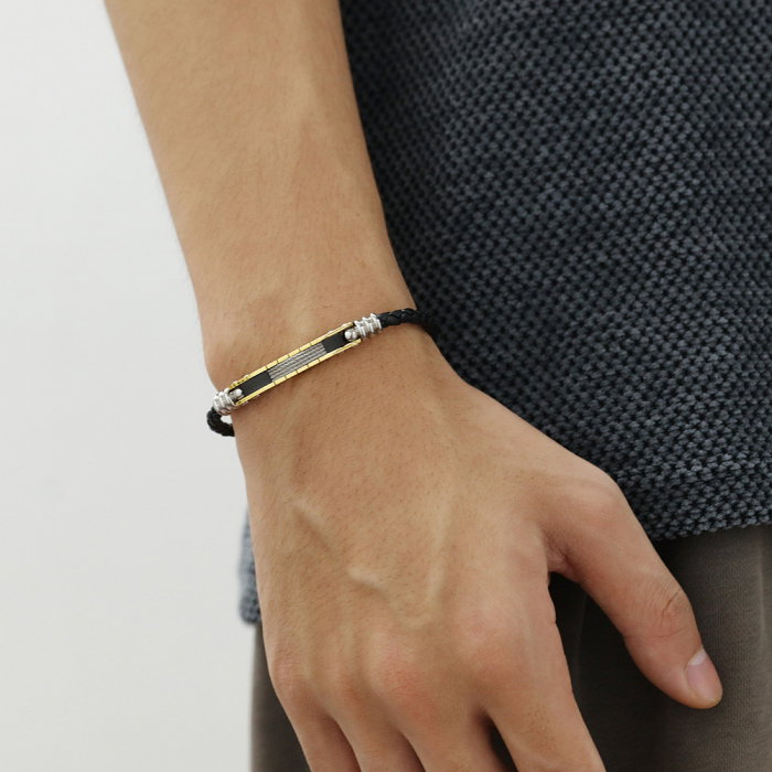 Bratara ajustabila piele si inox [14]