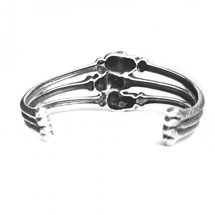 Bratara argint 925 cu cranii [3]