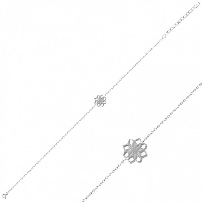 Bratara argint 925 cu floare [2]