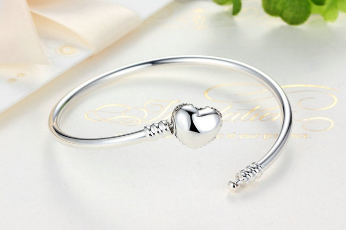 Bratara argint 925 cu inimioara Allways in my heart si zirconii albe - Be Elegant BST0014 [2]