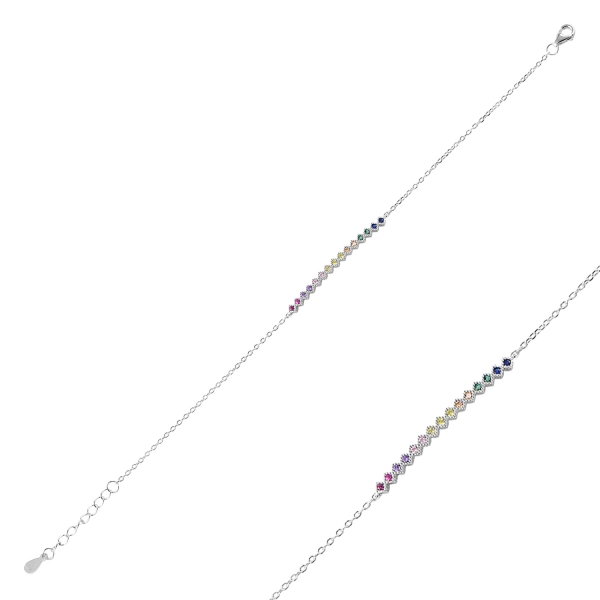 Bratara argint 925 cu zirconii multicolore - Be Elegant BTU0086 [2]