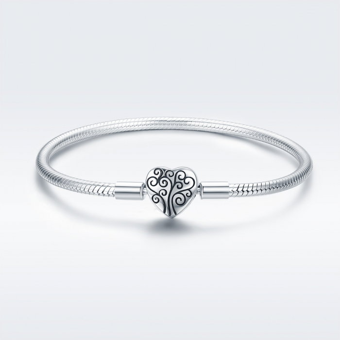 Bratara argint 925 inimioara cu copacul vietii - Be in Love BST0036 [5]
