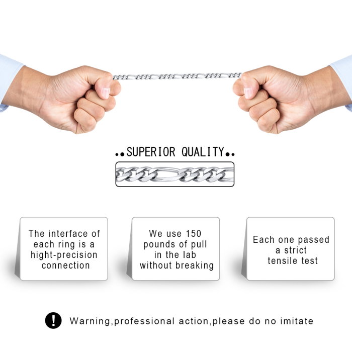 Bratara Figaro argint 925 placata cu rodiu, 21,5 cm, 3,3 mm, UNISEX [8]