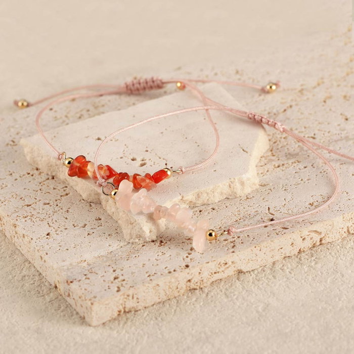 Bratara argint 925 placata cu aur 14K cu agata naturala [2]