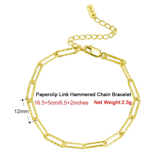 Bratara argint 925 placata cu aur 14K, tip agrafa, UNISEX [2]