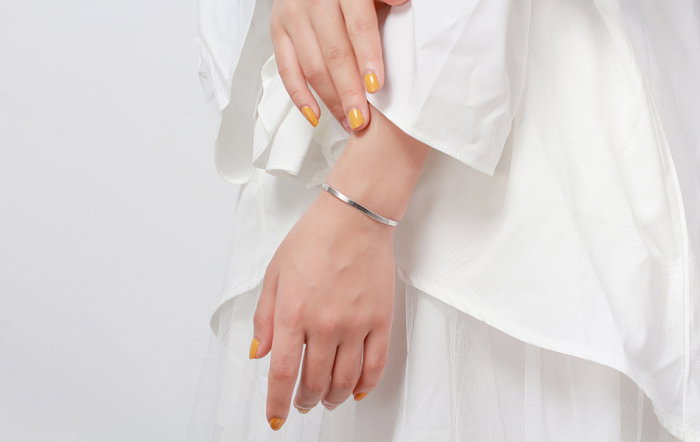 Bratara plata argint 925 placata cu aur 18K, 18 cm, 4,5 mm, UNISEX [10]