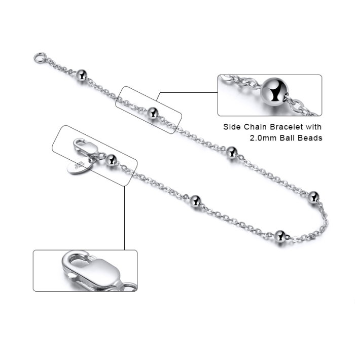 Bratara argint 925 placata cu rodiu 20 cm [5]