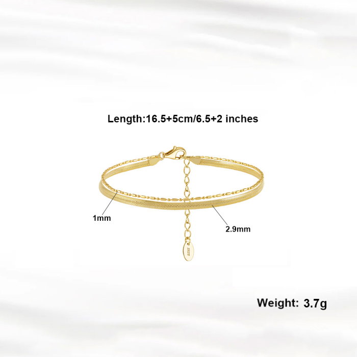 Bratara argint 925 placata cu rodiu [5]