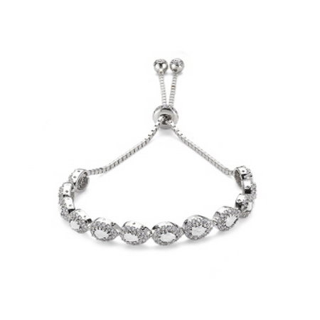 Bratara argint 925 rodiat cu zirconii albe - Be Elegant BSTU0033 [1]
