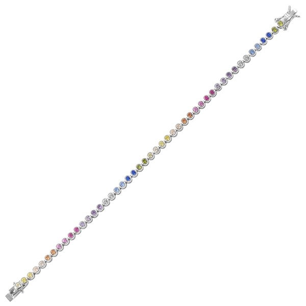 Bratara argint 925 tennis cu zirconii multicolore - Be Elegant BTU0087 [1]