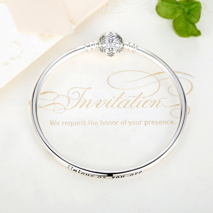 Bratara argint 925 Unique As You cu fulg de nea si zirconii albe - Be Elegant BST0017 [4]