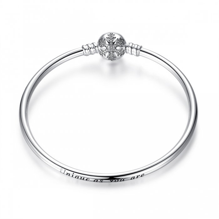 Bratara argint 925 Unique As You cu fulg de nea si zirconii albe - Be Elegant BST0017 [1]