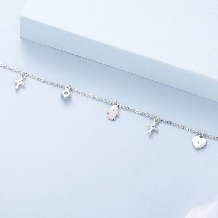 Bratara argint amuleta [7]