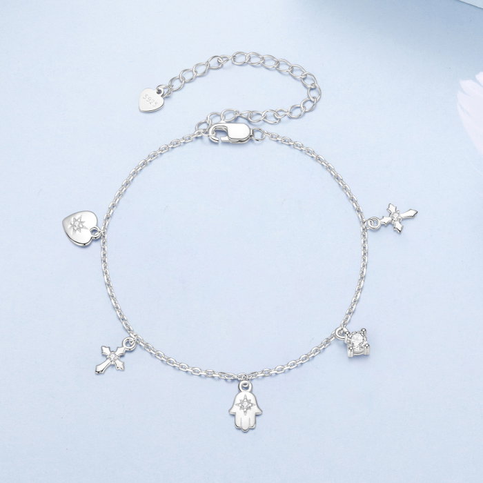 Bratara argint amuleta [5]