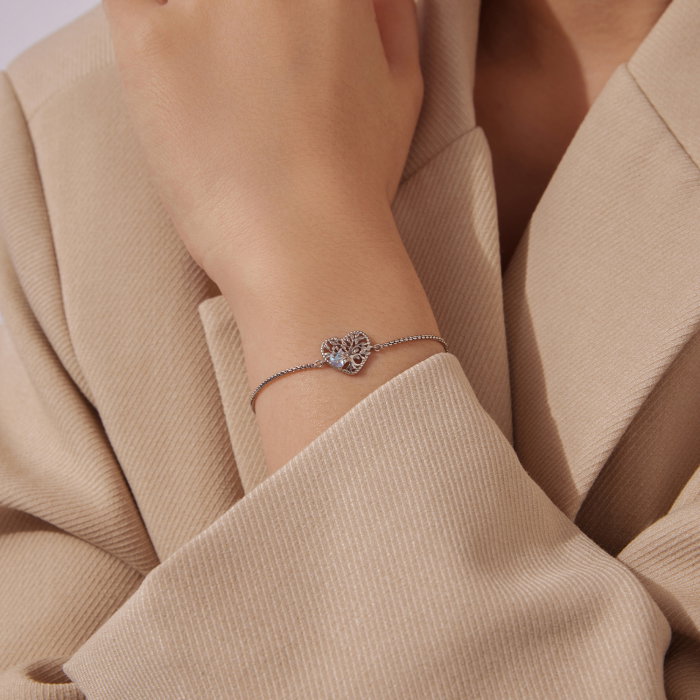 Bratara argint copacul vietii cu Piatra Lunii [8]