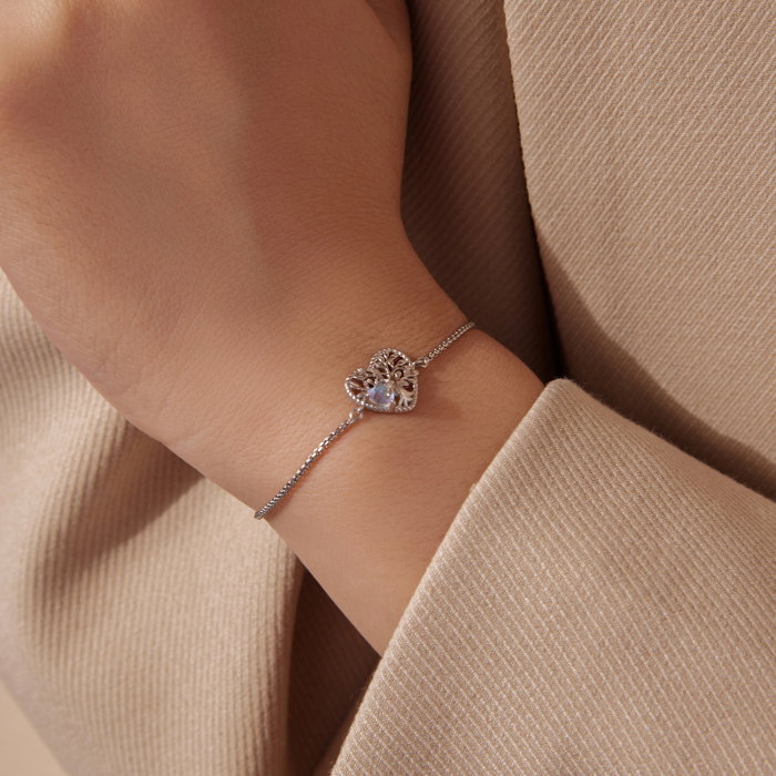 Bratara argint copacul vietii cu Piatra Lunii [6]