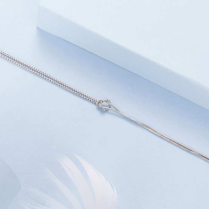 Bratara argint cu 2 lanturi [5]