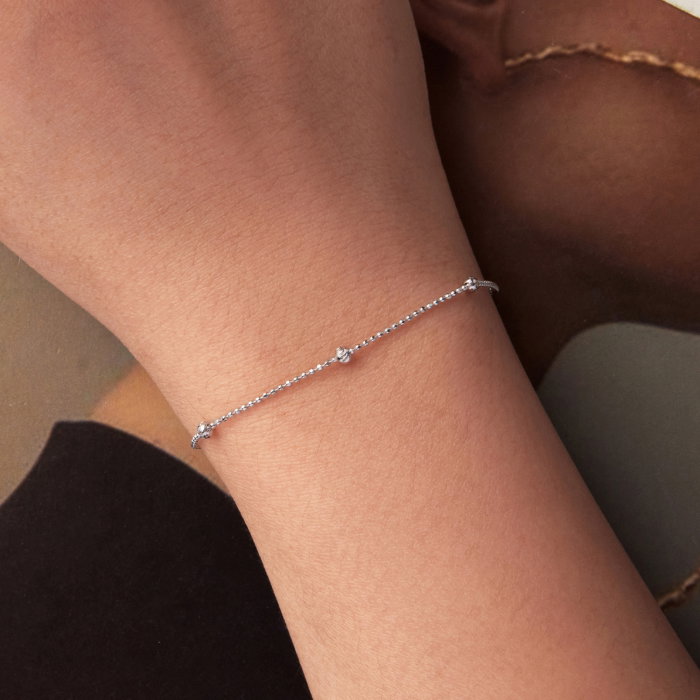 Bratara argint cu bilute gravate [3]