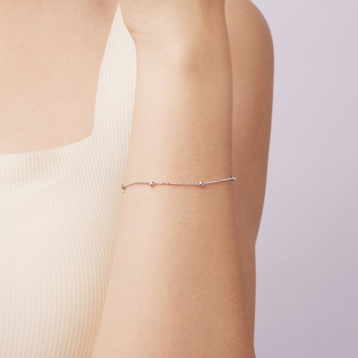 Bratara argint cu bilute gravate [8]