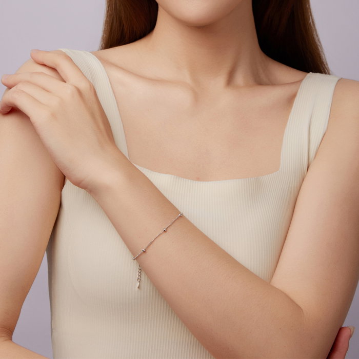 Bratara argint cu bilute gravate [5]