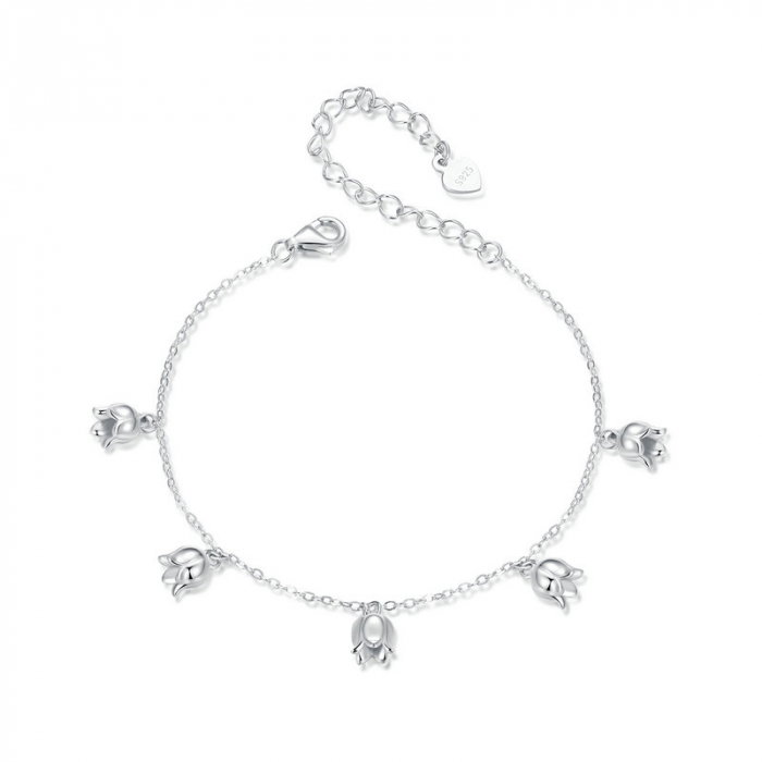 Bratara argint cu flori de margaritar [9]