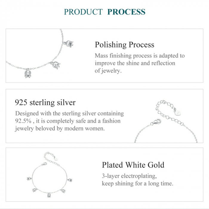 Bratara argint cu flori de margaritar [12]