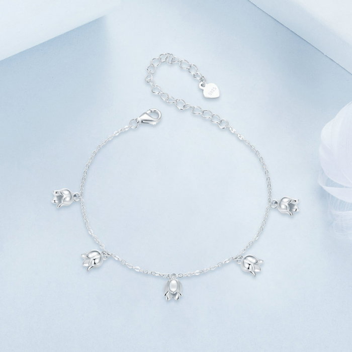 Bratara argint cu flori de margaritar [5]