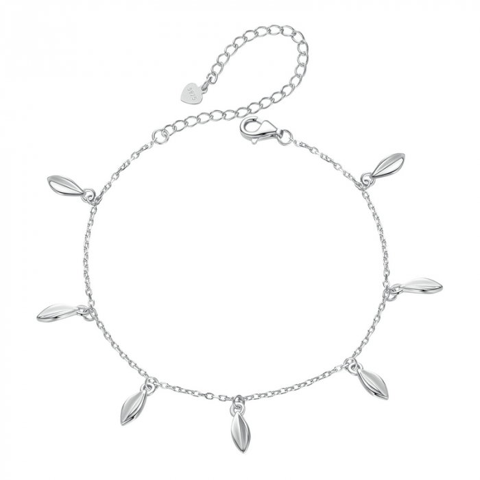 Bratara argint cu frunze [1]