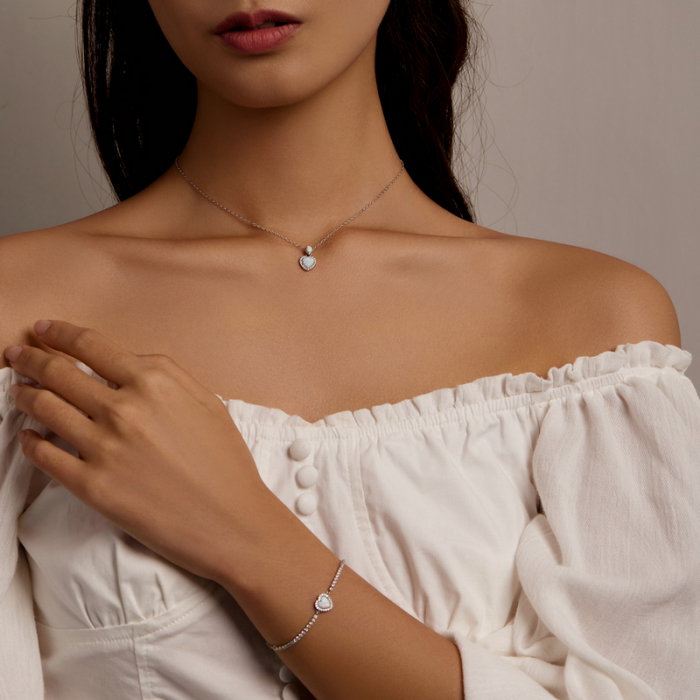 Bratara argint cu inima de opal [4]