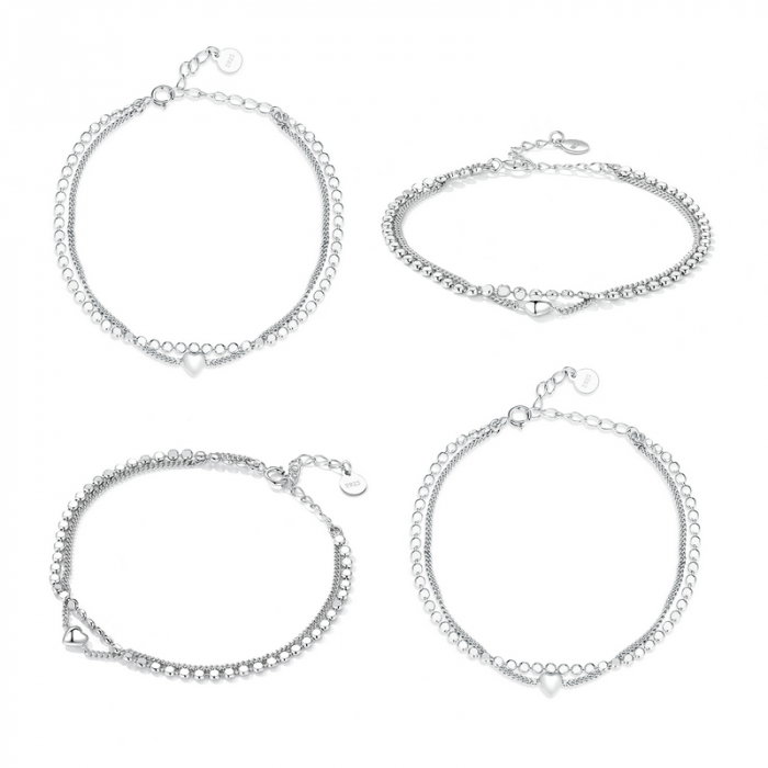 Bratara argint cu lant dublu [7]