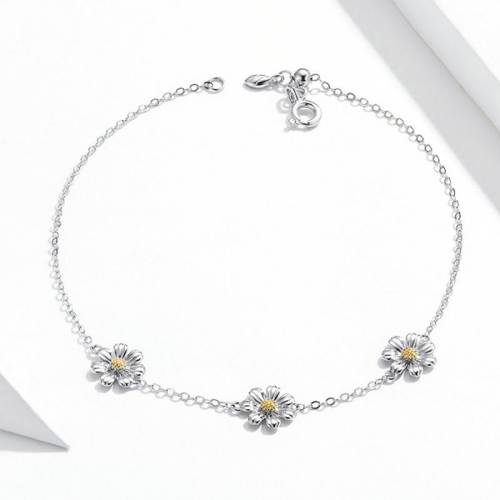 Bratara argint cu margarete [4]