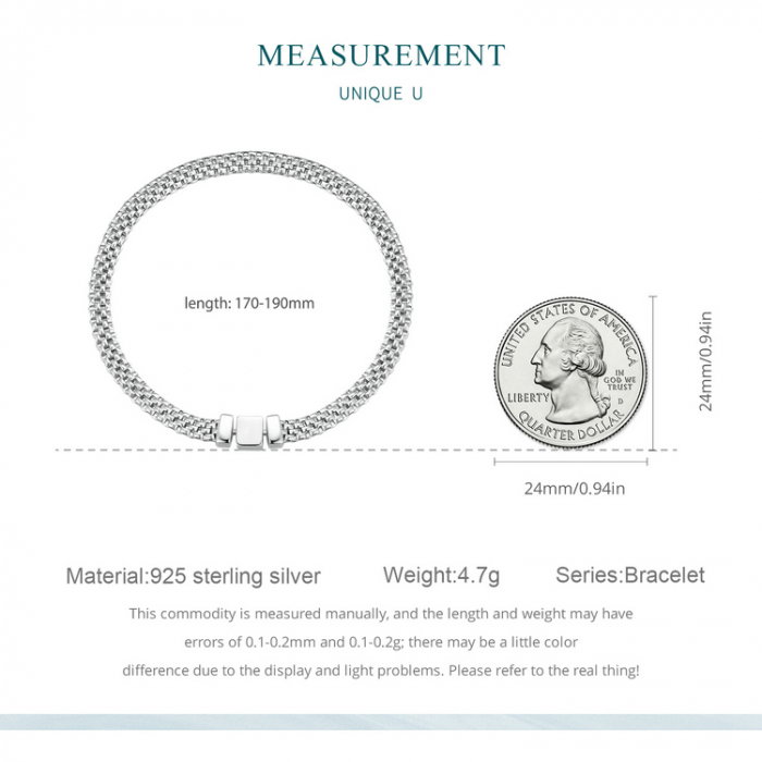 Bratara argint cu model tesatura [10]