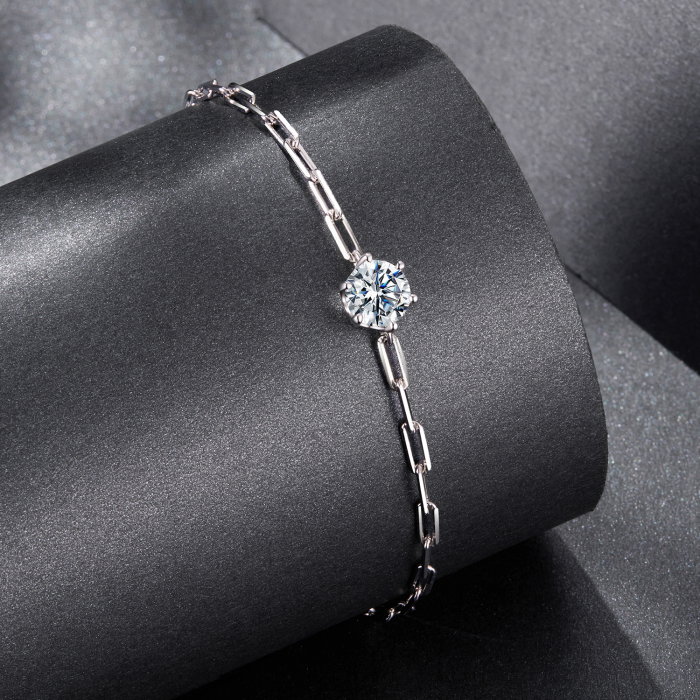 Bratara argint cu Moissanit [5]