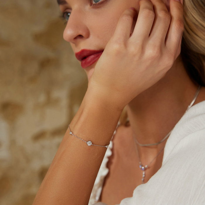 Bratara argint cu Moissanit [6]