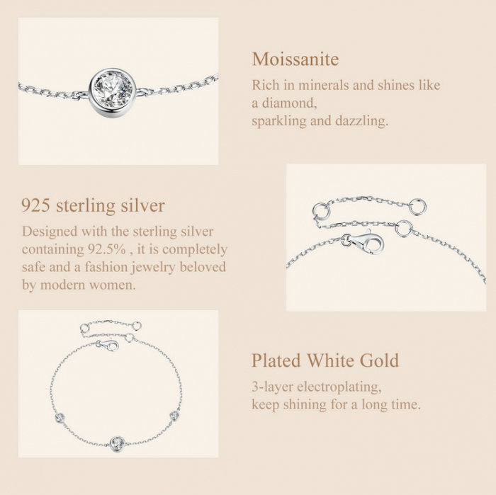 Bratara argint cu Moissanit [12]