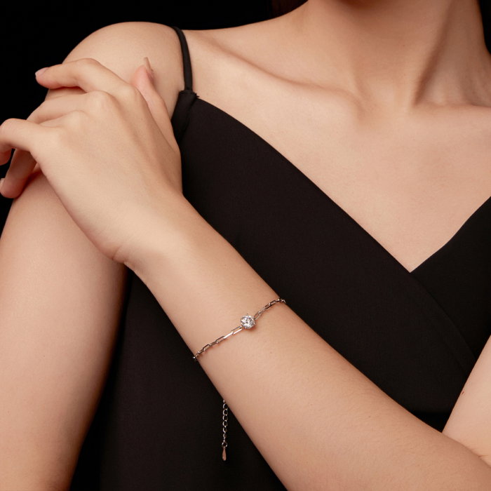 Bratara argint cu Moissanit [6]