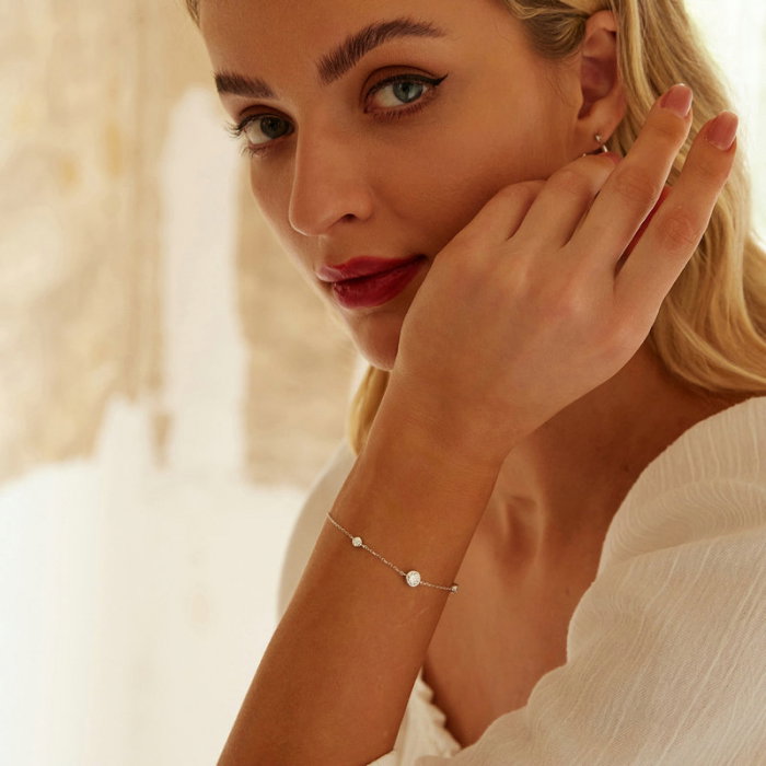 Bratara argint cu Moissanit [4]