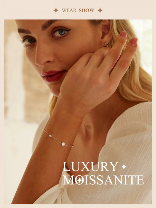 Bratara argint cu Moissanit [14]