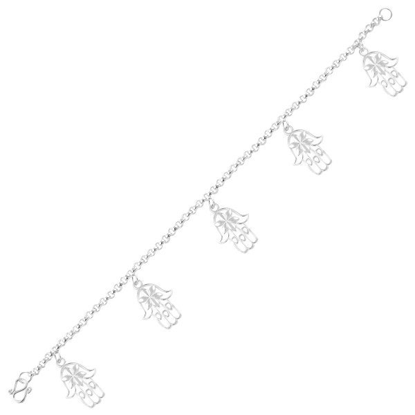 Bratara argint cu pandant Hamsa [1]