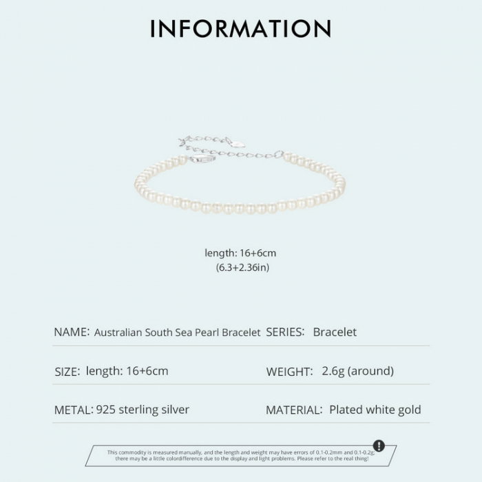 Bratara argint cu perle australiene (imitatii) [10]